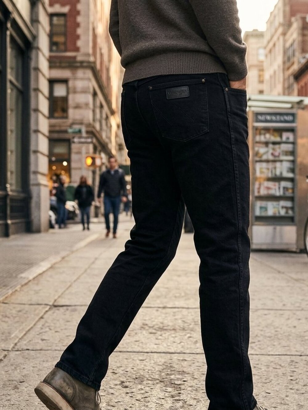 Black Wrangler Denim Jeans